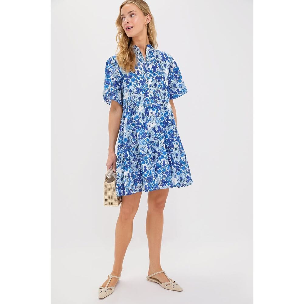 RO'S GARDEN Exclusive Blue Nerano Vibeka Short Dress Size M NWT - Picture 5 of 8